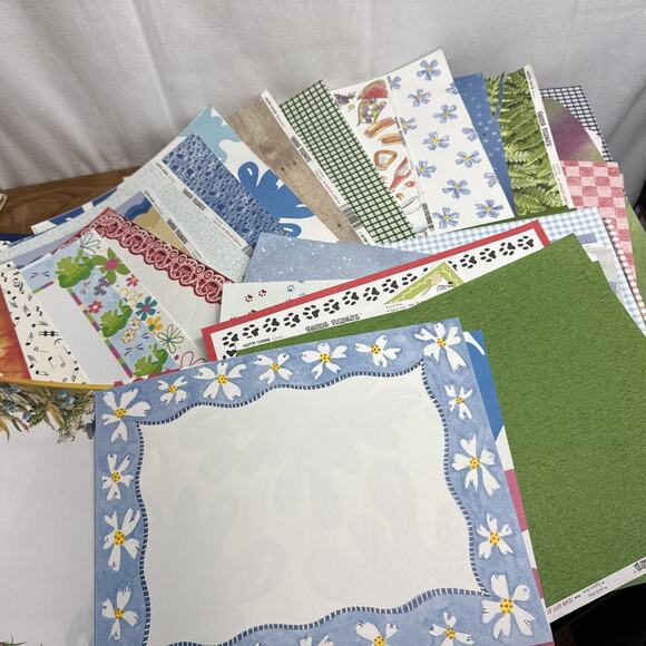 Scrapbook Paper Lot 12 x 12 and 8 x 11 Holiday Martha Stewart Brenda Walton 7 lb - Picture 5 of 10